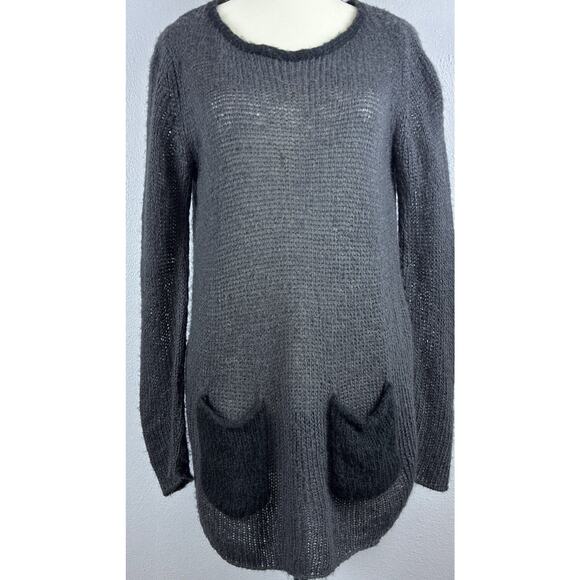 Wooden Ships Gray Sweater X/S Wool Mohair Oversized Slouchy Boho Paola Buendia - Picture 1 of 6